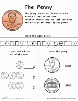 Learn the Coins: The Penny