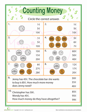 Practice Test: Counting Money