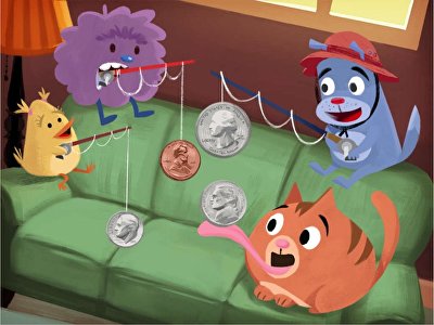 Identifying Coins: Couch Fishing